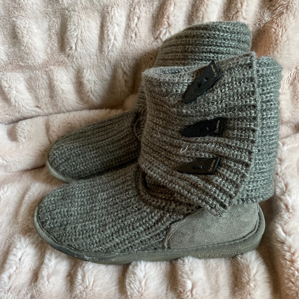 Grey Bear paw cardi boots